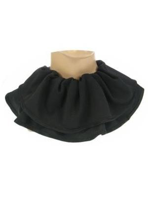 Pietenkraag zwart trevira