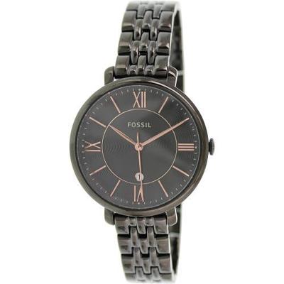 Fossil Dames Jacqueline ES3614 Zwart roestvrijstalen quartzhorloge