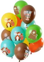 Ballonnen Set Bosdieren Premium - 12 Stuks - thumbnail
