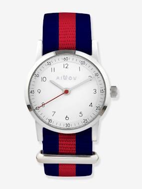Horloge Millow Klassiek MILLOW rood gestreept