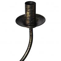 Kroonluchter zwart metaal 8 x E14 lampen - thumbnail