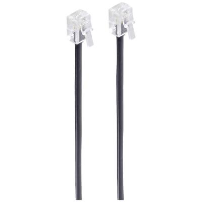 Shiverpeaks Western Aansluitkabel [1x RJ11-stekker 6p4c - 1x RJ11-stekker 6p4c] 10 m Zwart