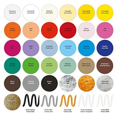 Creativ Company Window color sticker en glasverf - azure, 90ml