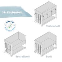 roba 3-in-1 co-sleeper babybed - thumbnail