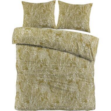 Dekbedovertrek Elin - groen - 200x200/220 cm - Leen Bakker