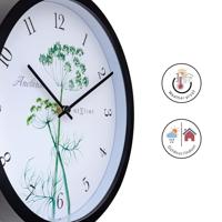 NeXtime NE-4315 Buitenklok Anethium 30.5 cm Zwart/Wit - thumbnail