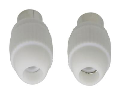 Valueline VLSB40999W Coaxconnector Male + Female Wit