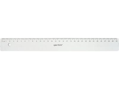 Quantore liniaal 30 cm transparant