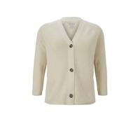 Tom Tailor My True Me gebreid vest zand - thumbnail