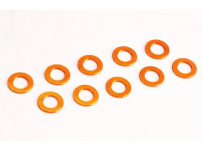 Team C TU1012 Reserveonderdeel Tussenringen M3 0.5mm oranje