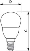 Philips Philips LED kogel 5,5-40W E14 827 P45 helder - LED3340 - thumbnail