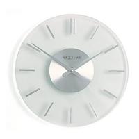 Wandklok - 26 cm - Aluminium - Glas - 'Streep' - thumbnail