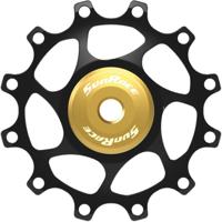 SunRace derailleurwiel 12t alloy goud - thumbnail