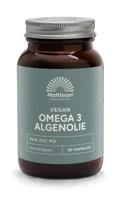 Mattisson Vegan omega-3 algenolie DHA 260mg 60 Vegetarische capsules - thumbnail