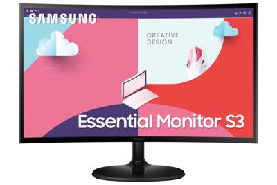 Samsung Essential S3 LS24C360EAUXEN 24 Full HD Curved VA Monitor