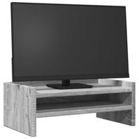 Monitorstandaard 42x24x16 cm bewerkt hout grijs sonoma eiken - thumbnail