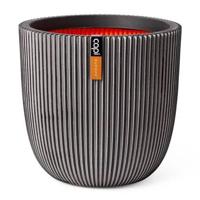 Capi Pot Bol Groove Ø35cm Antraciet - thumbnail