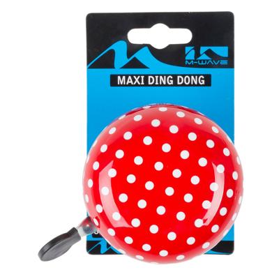 Fietsbel Ding-Dong M-Wave ø80mm - ladybird red