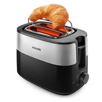 Philips Home HD2516/90 Daily Broodrooster RVS, Zwart - thumbnail