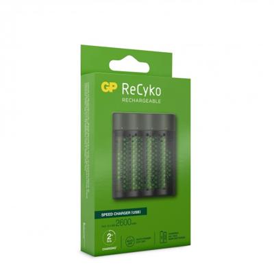 GP Recyko USB Lader + 4 AA Batterijen 2600mah