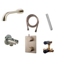 Wiesbaden Badkraan Inbouw Set Caral 01 RVS Look - thumbnail