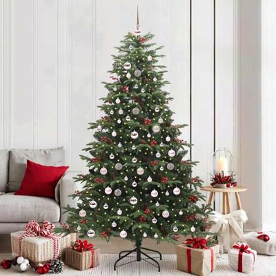 VidaXL Kunstkerstboom groen 210 cm pvc en metaal en plastic