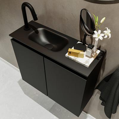 MONDIAZ TURE 60cm toiletmeubel urban. EDEN wastafel urban links 1 kraangat