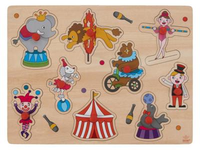 Engelhart Houten Knopjes Puzzel Circus 9 Stukjes