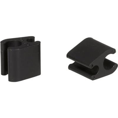 Elvedes kabelclips duo 4,1+4,1mm zwart (10st)