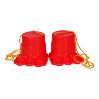 Loopklossen Dino - Rood - thumbnail