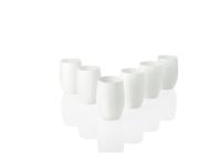 ERNESTO 6 kunststof glazen (Waterglazen, Wit) - thumbnail