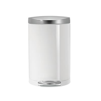 Simplehuman Afvalemmer Half Rond 10 liter (wit)