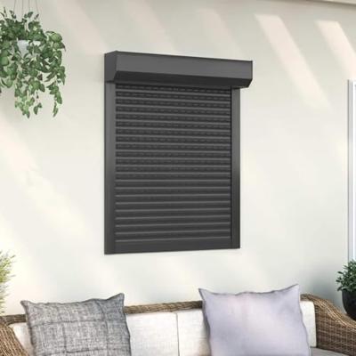 VidaXL Rolluik 80x100 cm aluminium antracietkleurig