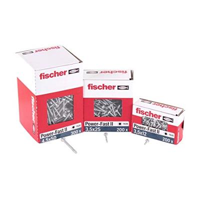 Fischer 670059 Power-Fast II Spaanplaatschroef 3 mm 25 mm T-profiel Staal Galvanisch verzinkt 200 stuk(s)
