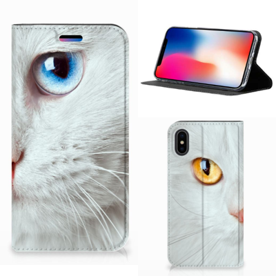 Apple iPhone X | Xs | Hoesje maken | Witte Kat