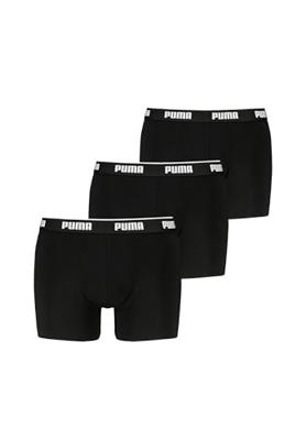 Puma Everyday Basic Boxershort Heren 3-Pack Zwart/Wit - Maat S - Kleur: Zwart | Soccerfanshop