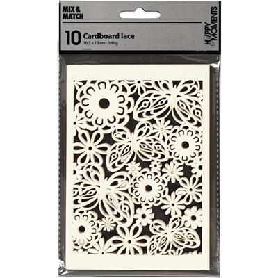 Creativ Company Patroonkarton, vel 10,5x15 cm, 200 gr, off-white, 10 stuk/ 1 doos