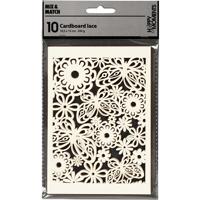 Creativ Company Patroonkarton, vel 10,5x15 cm, 200 gr, off-white, 10 stuk/ 1 doos - thumbnail