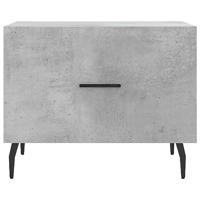 Salontafels 2 st 50x50x40 cm bewerkt hout betongrijs - thumbnail