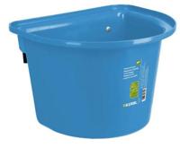 Voerbak met ophanghaken halfrond royal blauw 12l - thumbnail
