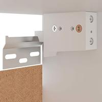 VidaXL Hanghoekkast lyon 57x57x60 cm bewerkt hout wit - thumbnail