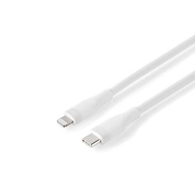 Nedis Lightning Kabel | USB 2.0 | Apple Lightning 8-Pins | USB-C Male | 480 Mbps | Vernikkeld | 1.50 m | Rond | Silicone | Wit | Doos - CCGB39800WT15