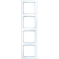 Berker Q.1 afdekraam 4-voudig polarwit - thumbnail