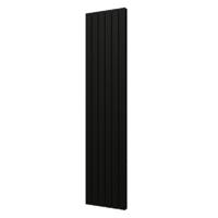 Designradiator Plieger Cavallino Retto Dubbel 1287 Watt Middenaansluiting 200x45 cm Zwart - thumbnail