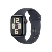 Apple Watch SE (2e gen.) GPS + Cellular 40 mm Smartwatch - Kast van middernacht aluminium - Middernacht sportbandje (S/M). Conditie en slaap bijhouden, ongelukdetectie, hartritme monitoren - thumbnail