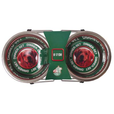 Hondenbak set 2 rvs bakken 17 cm Gebr de Boon - Gebr de boon