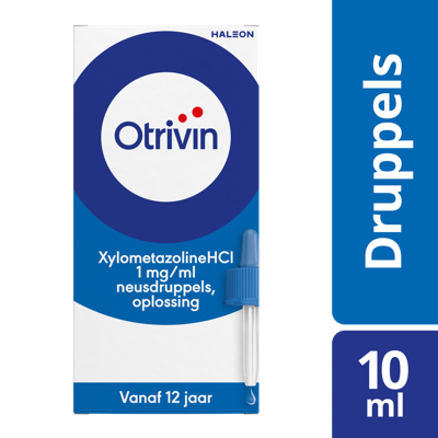 Otrivin Xylometazoline HCI 1 mg/ml Neusdruppels bij een verstopte neus Otrivin Xylometazoline HCI 1 mg/ml Neusdruppels bij een verstopte neus