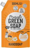 Marcel's Green Soap Handzeep sinaasappel & jasmijn navul 500 Milliliter - thumbnail