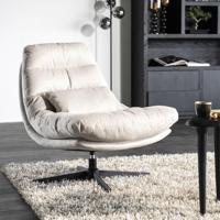 Eleonora Draaibare Fauteuil 'Cooper' Met kussen, kleur Beige - thumbnail