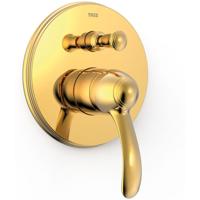 Douchekraan Tres Clasic Inbouw 1 Hendel 2-Wegs Goud - thumbnail